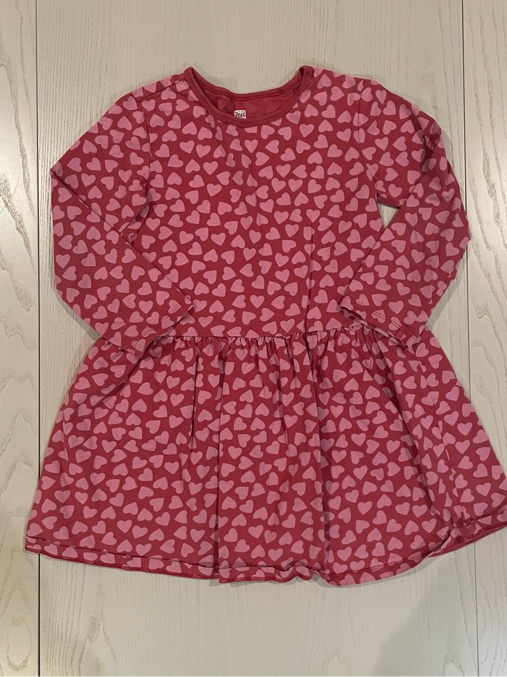 Tea Collection Hearts Valentines Dress Pink - Size 7